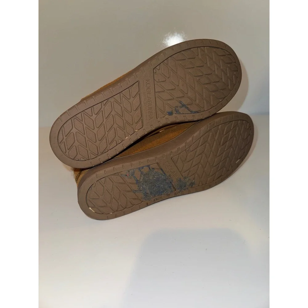 Koolaburra by UGG Victoria Girls Chestnut Suede Buckle Boots 1096445 Size 1Y